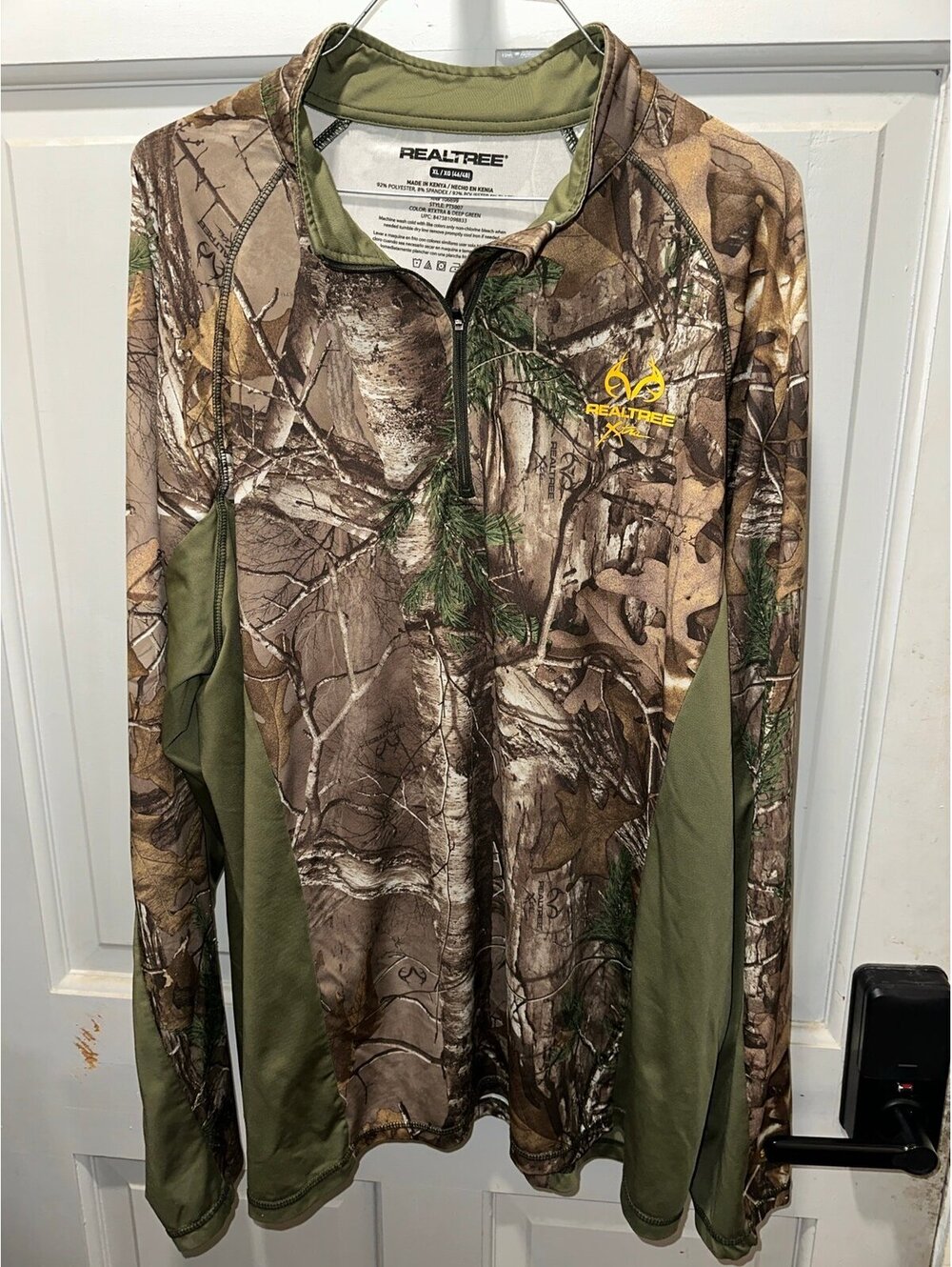 Realtree quarter zip pullover size Xl
